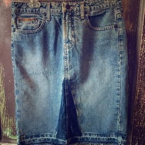 Lei Vintage Denim Blue Jean Skirt Pencil 3